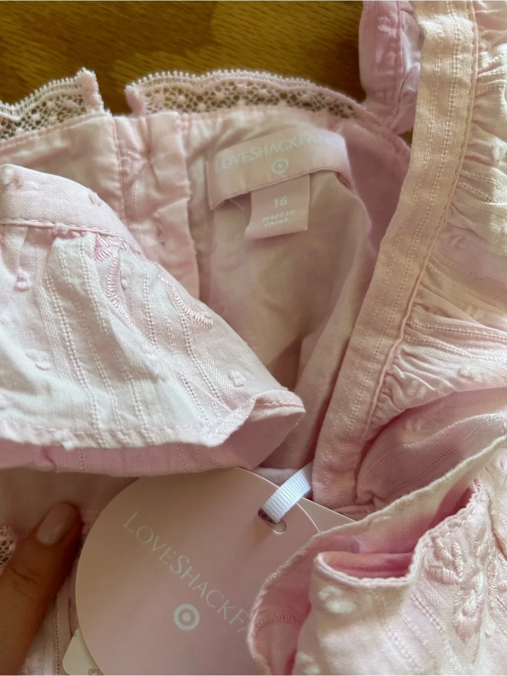 LoveShackFancy Pink Ruffle Tank & Skirt Matching Set
